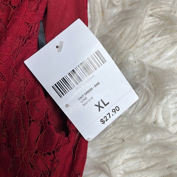 Forever 21 Red Lace off the Shoulder MIDI Dress - Picture 5 of 9